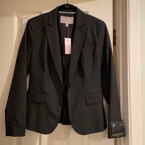 Banana Republic Sz 2P charcoal gray blazer NWT